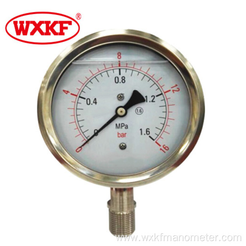 16 bar Stainless Stee High Pressure Gauge